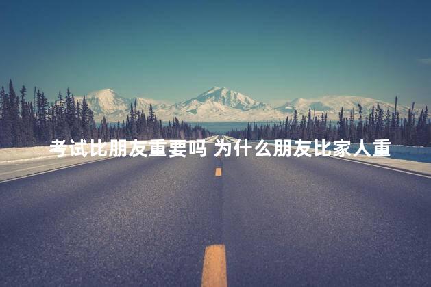 考试比朋友重要吗 为什么朋友比家人重要